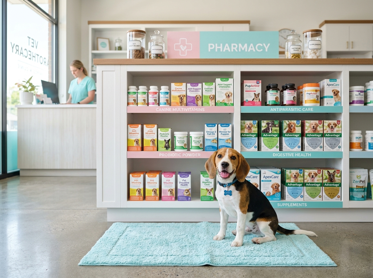 Farmácia veterinária e medicamentos na Patinhas Pet